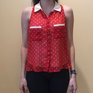 Forever 21 Sleeveless Red Top